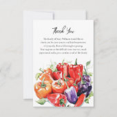 Funeral Memorial Pepper Thank You Note Card Dankeskarte (Vorderseite)
