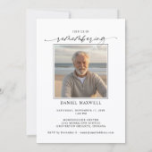 Funeral Memorial Photo In Loving Memory Einladung (Rückseite)