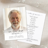 Funeral Memorial Photo In Loving Memory Programm