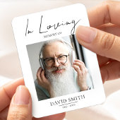 Funeral Memory Photo for Grandpa Sympathy Keepsake Magnet