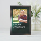 Funeral Order of Service Card Template Einladung (Stehend Vorderseite)