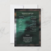 Funeral Order of Service Card Template Einladung (Rückseite)