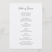 Funeral Order of Service | Celebration of Life Programm (Rückseite)