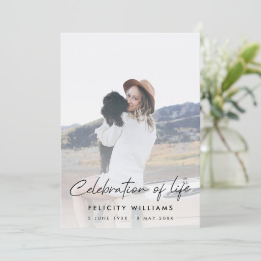 Funeral Order of Service | Celebration of Life Programm (Stehend Vorderseite)