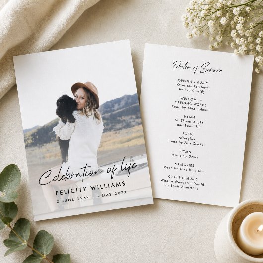 Funeral Order of Service | Celebration of Life Programm