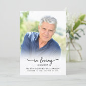 Funeral Order of Service In Loving Memory Programm (Stehend Vorderseite)