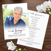 Funeral Order of Service In Loving Memory Programm