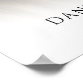 Funeral Photo In Loving Memory Welcome Sign Poster (Ecke)