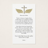 Funeral Photo Prayer for Pilot Modern Aviation (Rückseite)