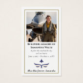 Funeral Photo Prayer for Pilot Modern Aviation (Vorderseite)