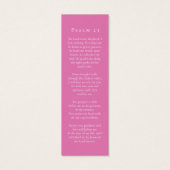 Funeral Pink Spring Blossom Poem Foto Bookmark (Rückseite)