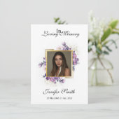 Funeral Prayer Card Template (Stehend Vorderseite)