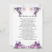 Funeral Prayer Card Template (Rückseite)