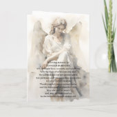 Funeral Program Angel Memorial Service Elegant Programm (Rückseite)