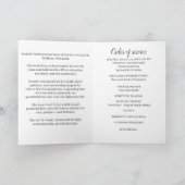 Funeral Program Angel Memorial Service Elegant Programm (Innenseite)