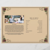 Funeral Program Flyer Template (Rückseite)