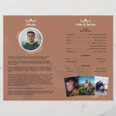 Funeral Program Template (Rückseite)