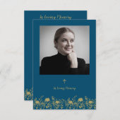 Funeral Service with Photo & Wildflowers (Vorne/Hinten)