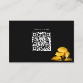 Funeral services autumn leaves visitenkarte (Rückseite)