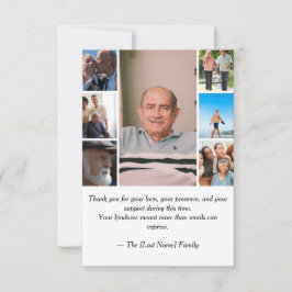 Funeral Thank You Card  Dankeskarte