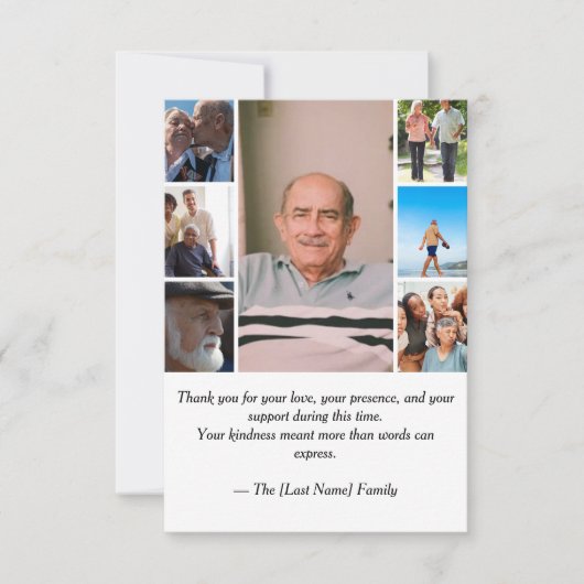 Funeral Thank You Card Dankeskarte (Vorderseite)