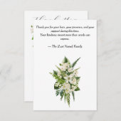 Funeral Thank You Card Dankeskarte (Vorne/Hinten)