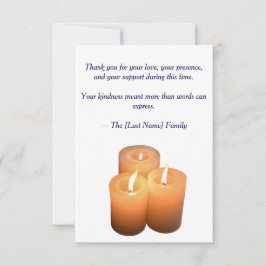 Funeral Thank You Card  Dankeskarte