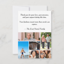 Funeral Thank You Card  Dankeskarte