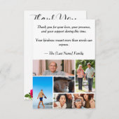 Funeral Thank You Card Dankeskarte (Vorne/Hinten)