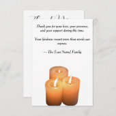Funeral Thank You Card  Dankeskarte (Vorne/Hinten)