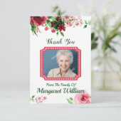 Funeral Thank You Card Template Dankeskarte (Stehend Vorderseite)