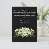 Funeral Thank You Card – With Gratitude Dankeskarte (Stehend Vorderseite)