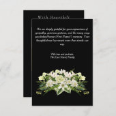 Funeral Thank You Card – With Gratitude Dankeskarte (Vorne/Hinten)