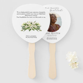 Funeral Thank You Fan – With Gratitude Fächer