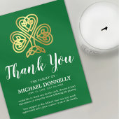 Funeral Thank You Note | Celtic Shamrock Dankeskarte