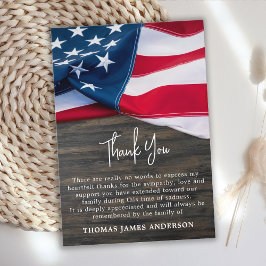 Funerbital Veteran Memorial American Flag Vielen D Mitteilungskarte