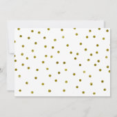 FÜNF 5 5. Goldener Ballon & Confetti Geburtstagspa Einladung (Rückseite)