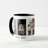 Fünf (5) Fotos Fotos und Namen der Vaterfamilie Tasse (Vorderseite Links)