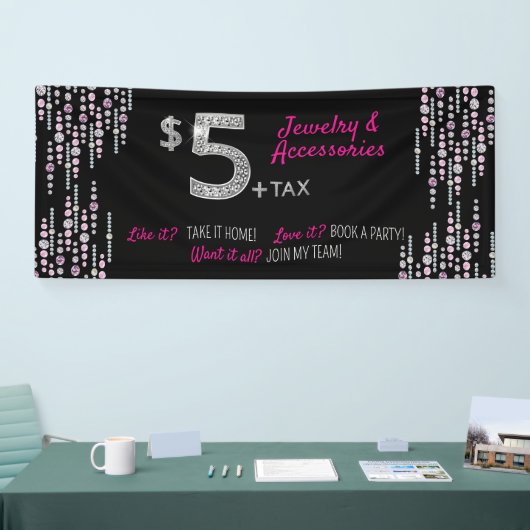 Fünf $5 Schmuck und Zusätze Paparazzi Banner (Messe)