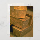 Fünf 90 Pfund Goldziegel Postkarte (Vorne/Hinten)