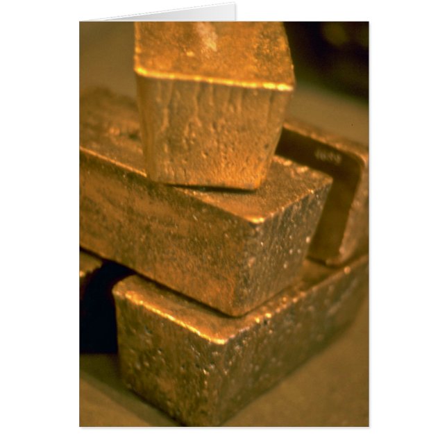 Fünf 90-Pfund-Goldziegelsteine (Vorne)