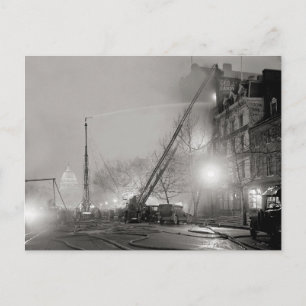 Fünf Alarmfeuer bei Nacht, 1925 Postkarte