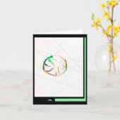 Fünf Aufkleber Karte (Gelbe Blume)