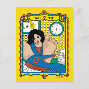 Fünf_B_ Postkarte