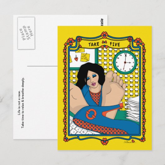 Fünf_B_ Postkarte (Vorne/Hinten)