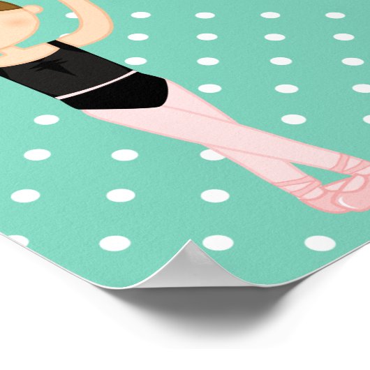 Fünf Ballettpositionen Poster (Ecke)