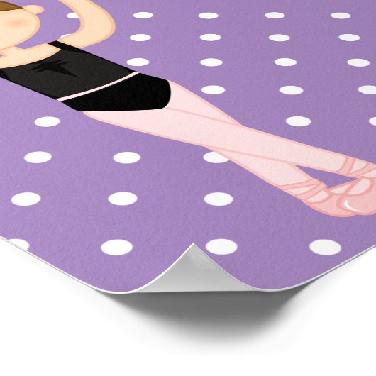 Fünf Ballettpositionen Poster (Ecke)