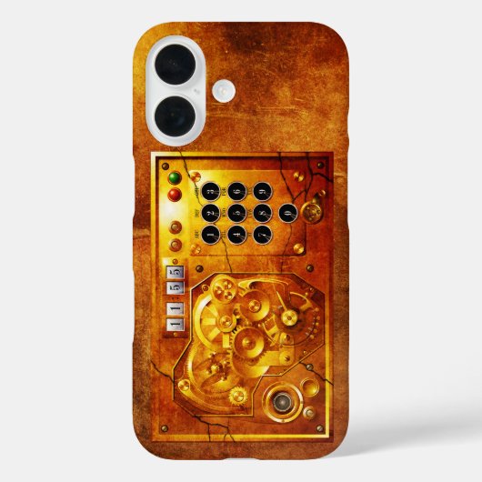 Fünf bis zwölf Steampunk-Uhr-Grunge Case-Mate iPhone Hülle (Rückseite)