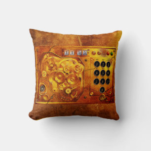 Fünf bis zwölf Steampunk-Uhr-Grunge Kissen