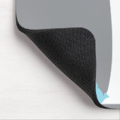 Fünf blaue Vögel in einem Baummousepad Mousepad (Ecke)